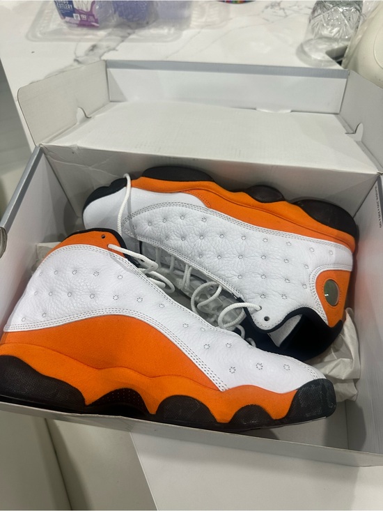 Jordan Men’s Athletic Shoes White and Orange